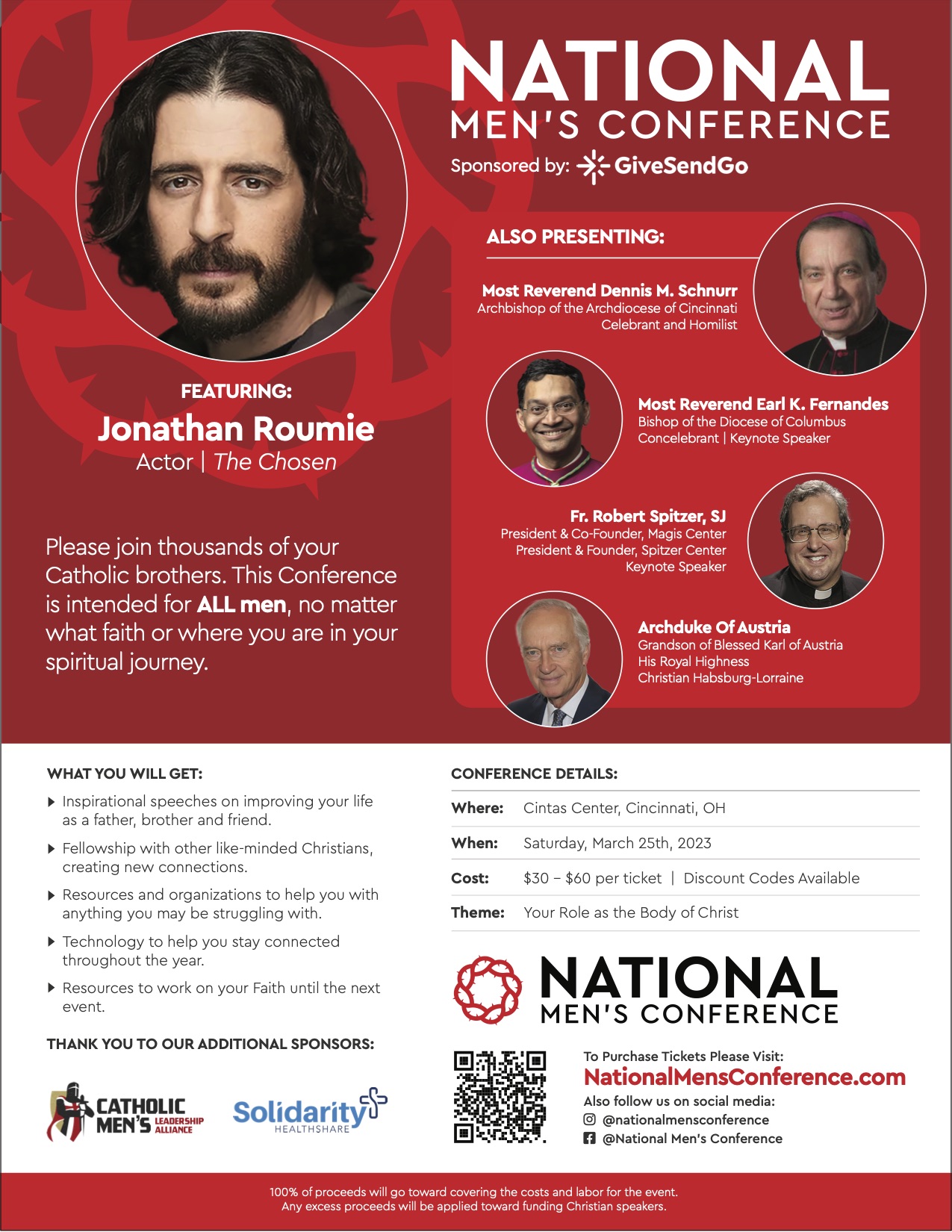 National Catholic Men's Conference Official Flyer