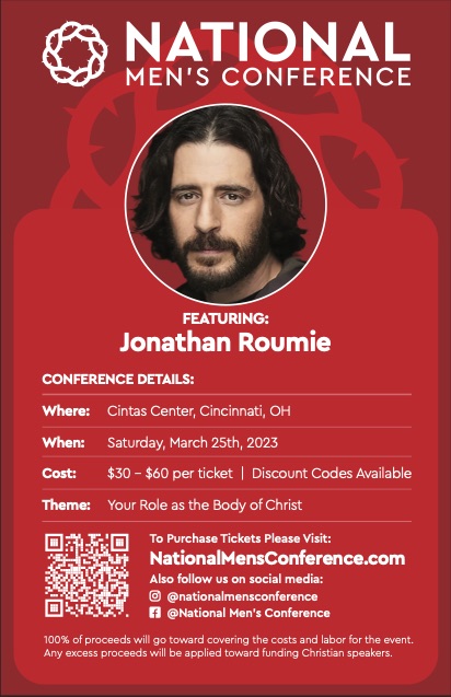 National Men's Conference Flyer Quarter Page